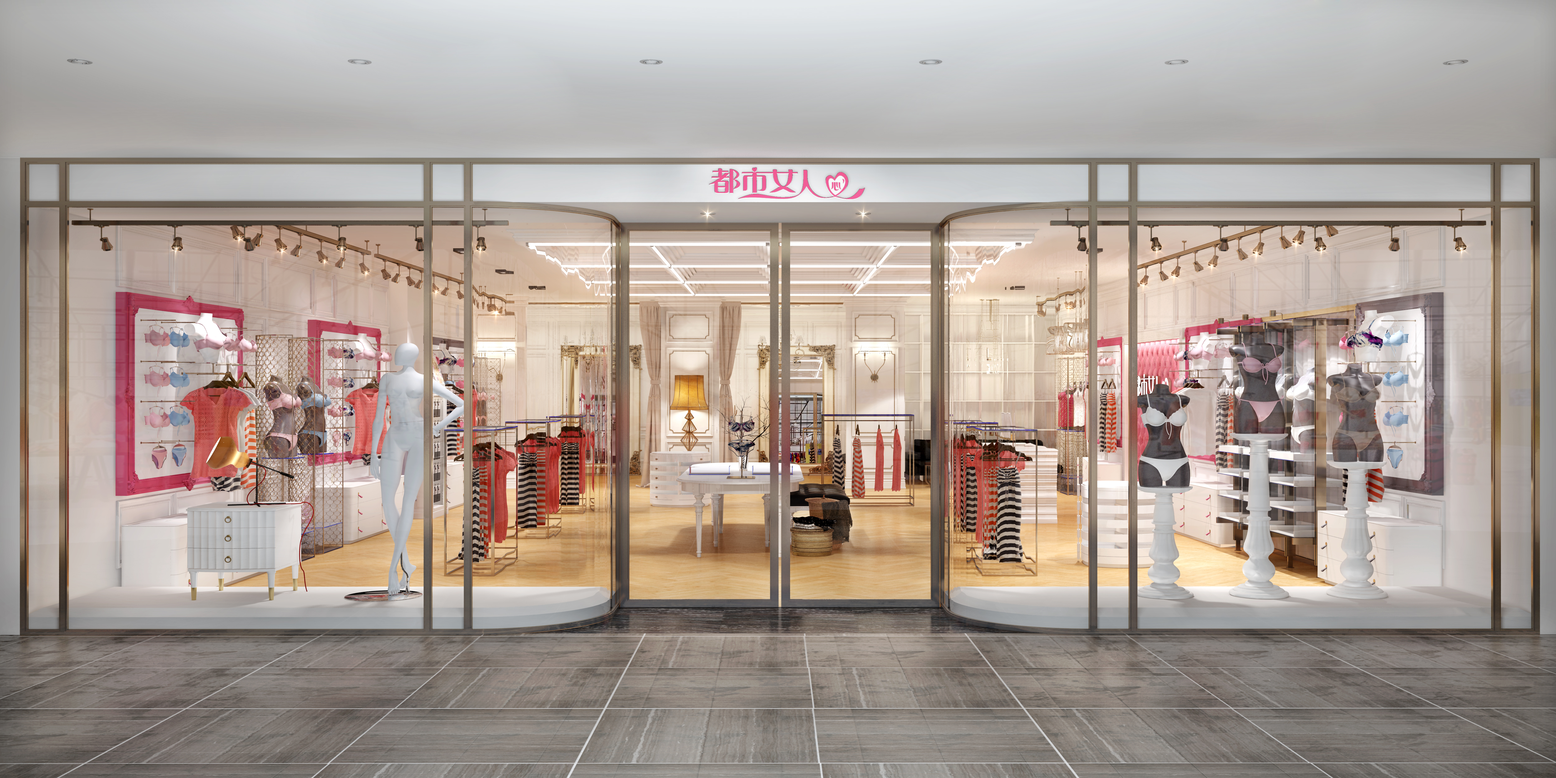 都市女人心内衣品牌终端店面升级设计-1