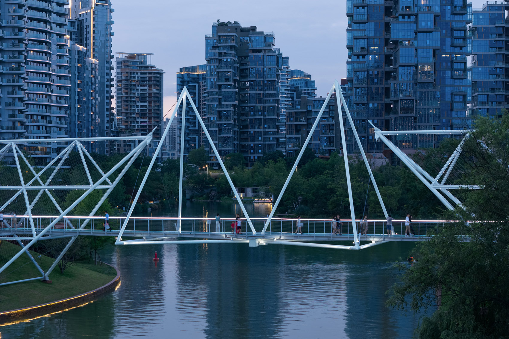 麓湖伊甸岛步行桥丨中国成都丨unarchitecte-55