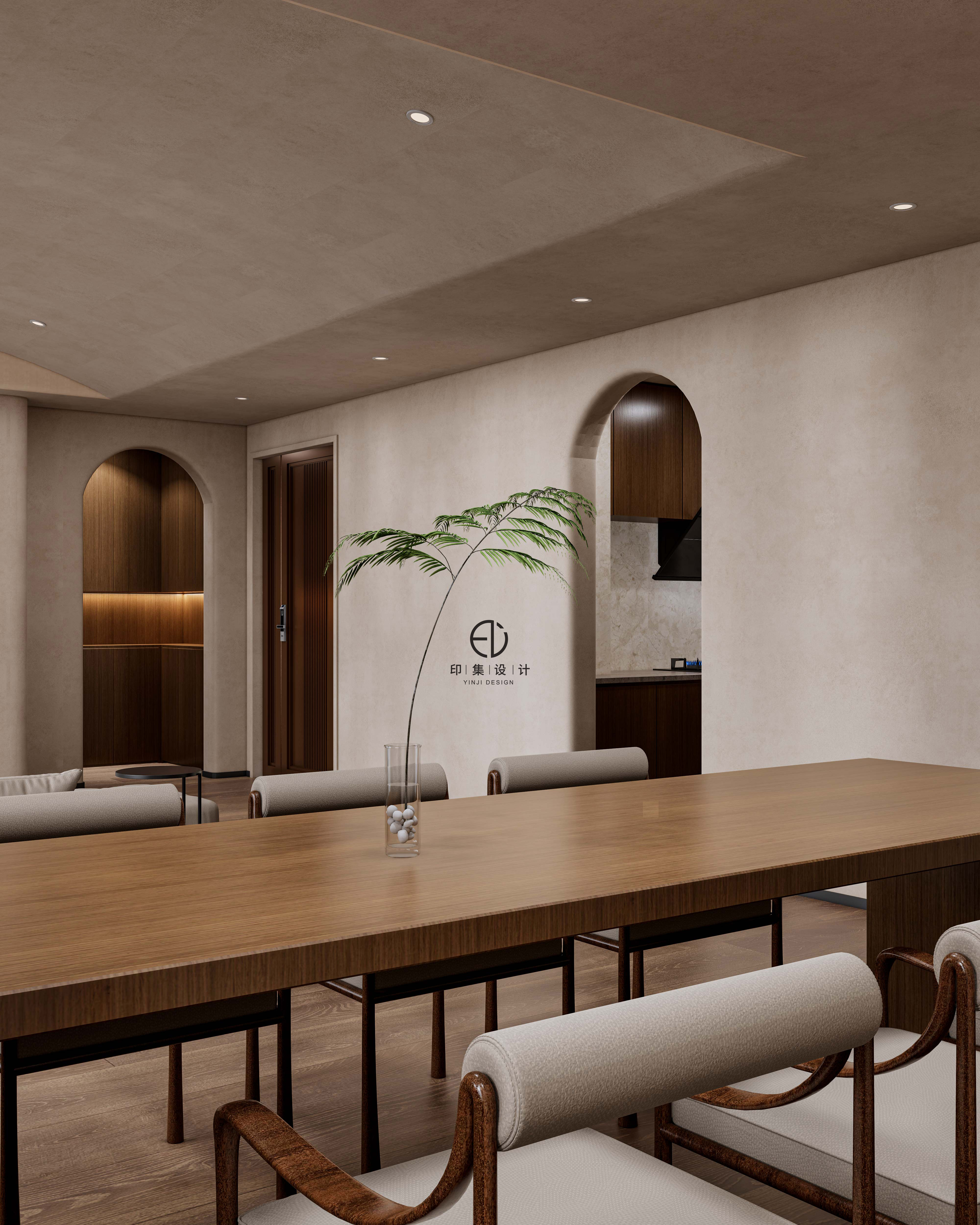 118㎡黑胡桃复古风，家的艺术氛围感-16