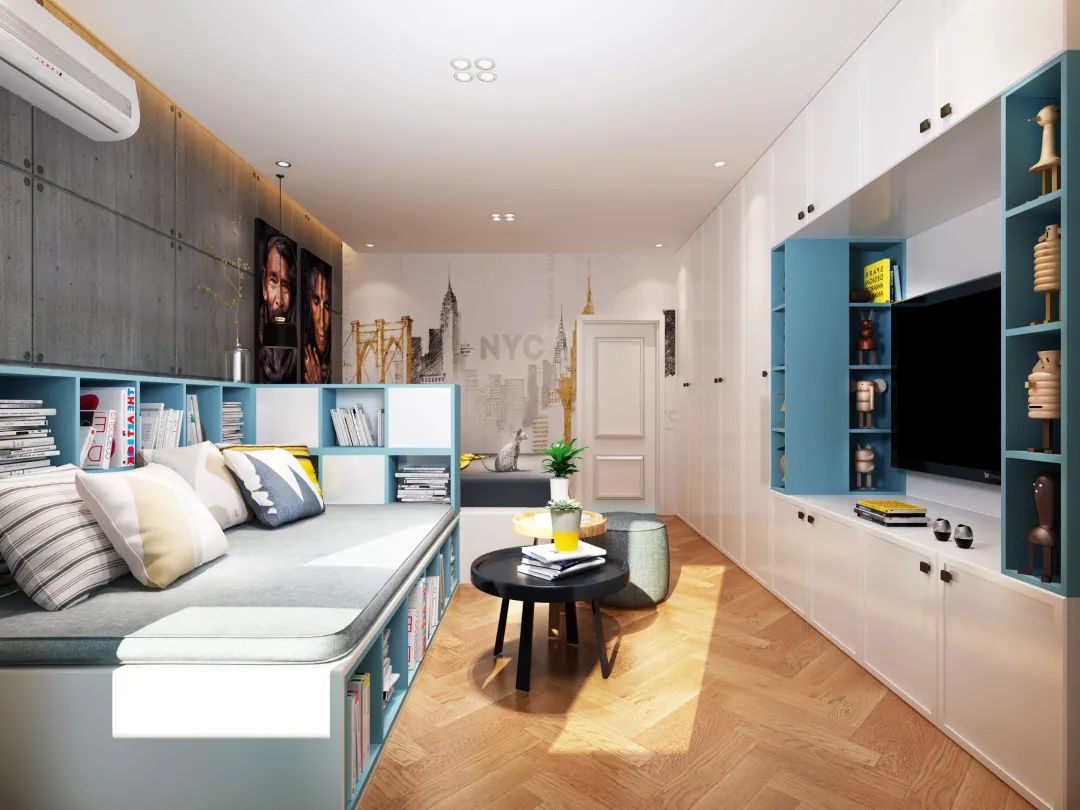 35㎡超小住宅简约设计丨玉泉营一部设计师王顺雨-9