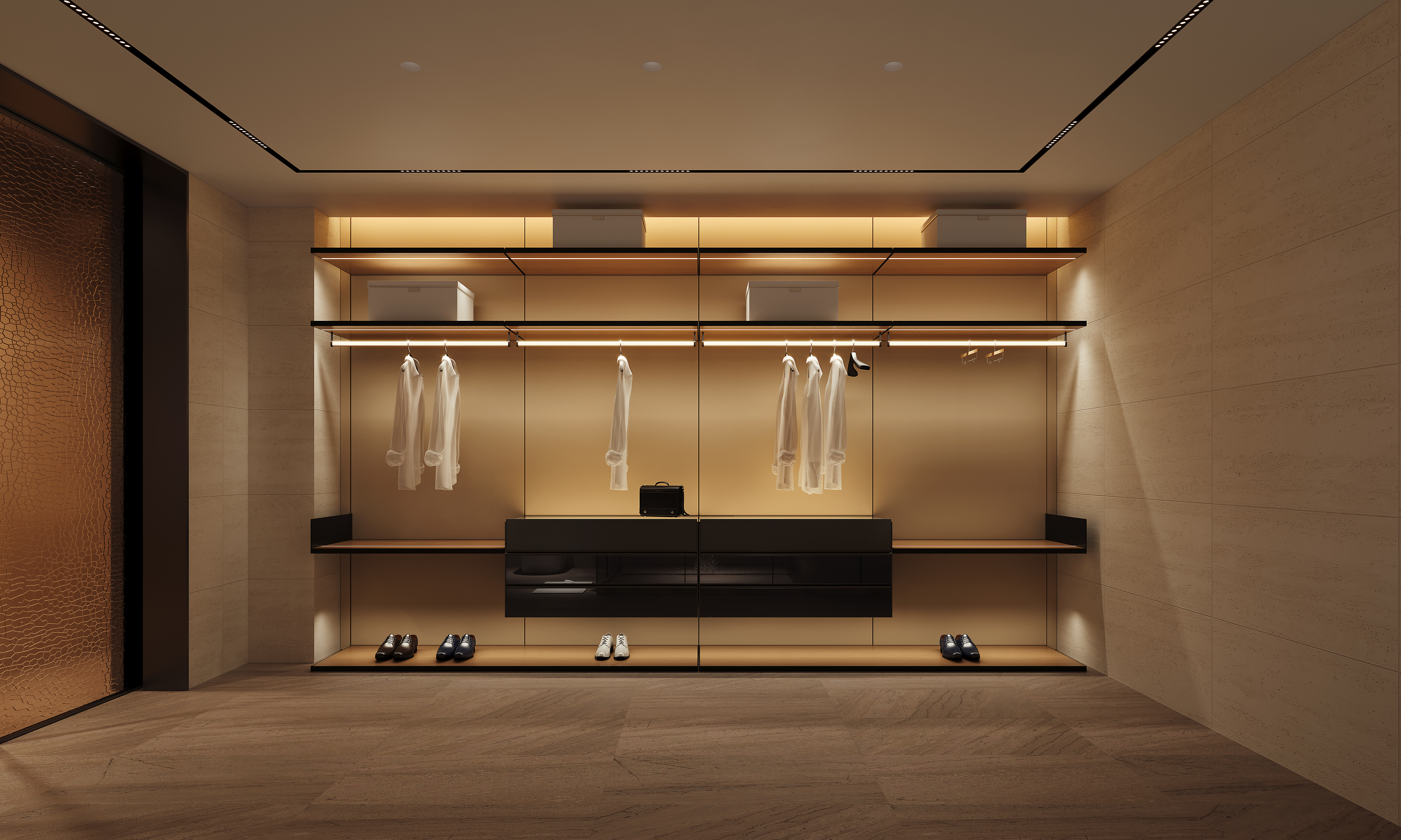 现代卧室&衣帽间-4