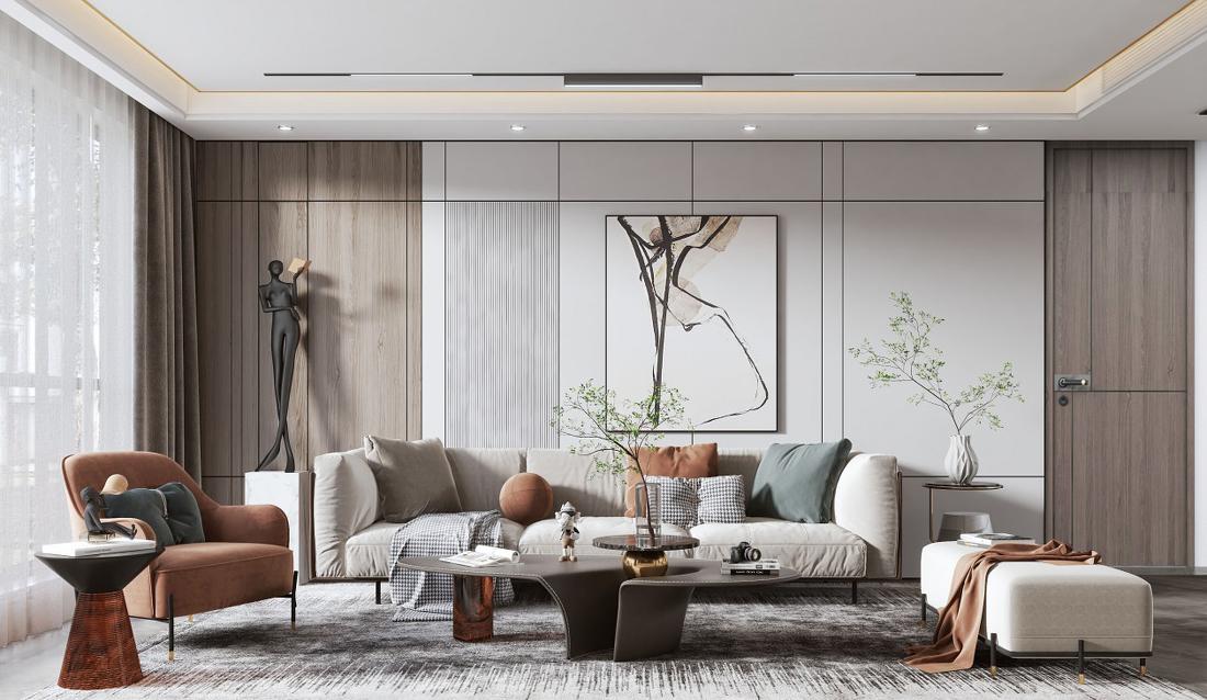 现代大平层设计|朱延根-2