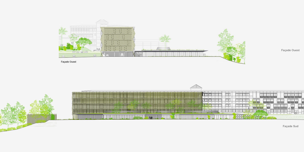 热带森林中的医院（勒唐蓬医院扩建改造项目）丨法国丨CoCo architecture等-7