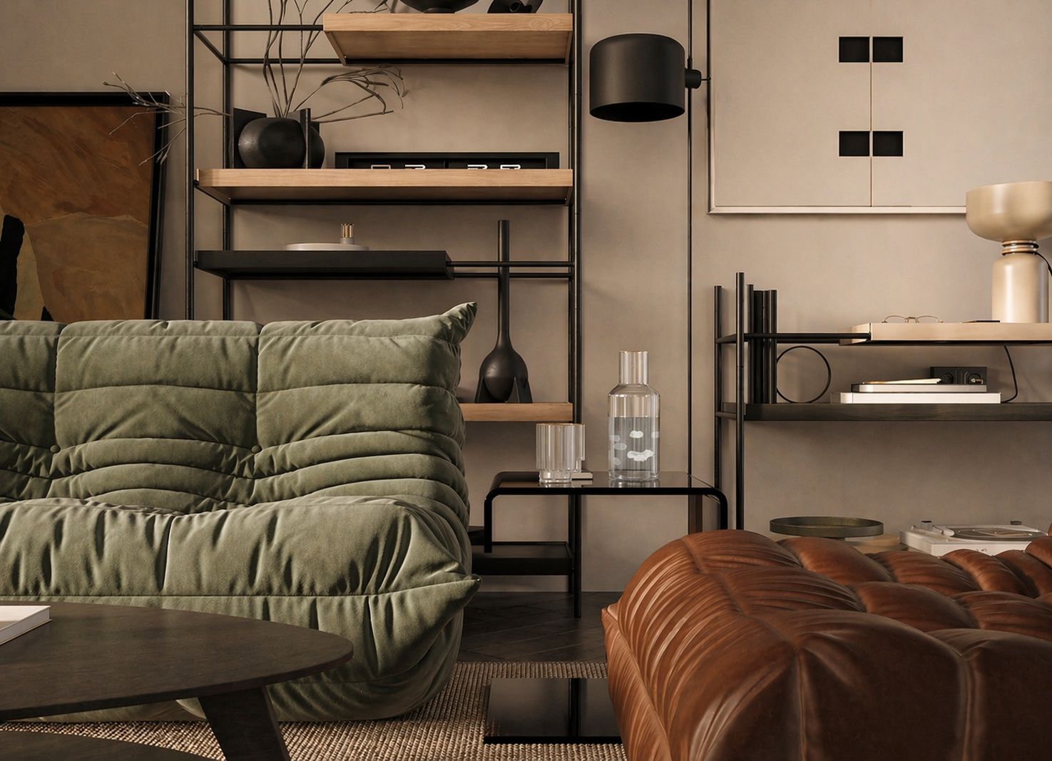 Industrial Vibes | Living Room Interior Design-14