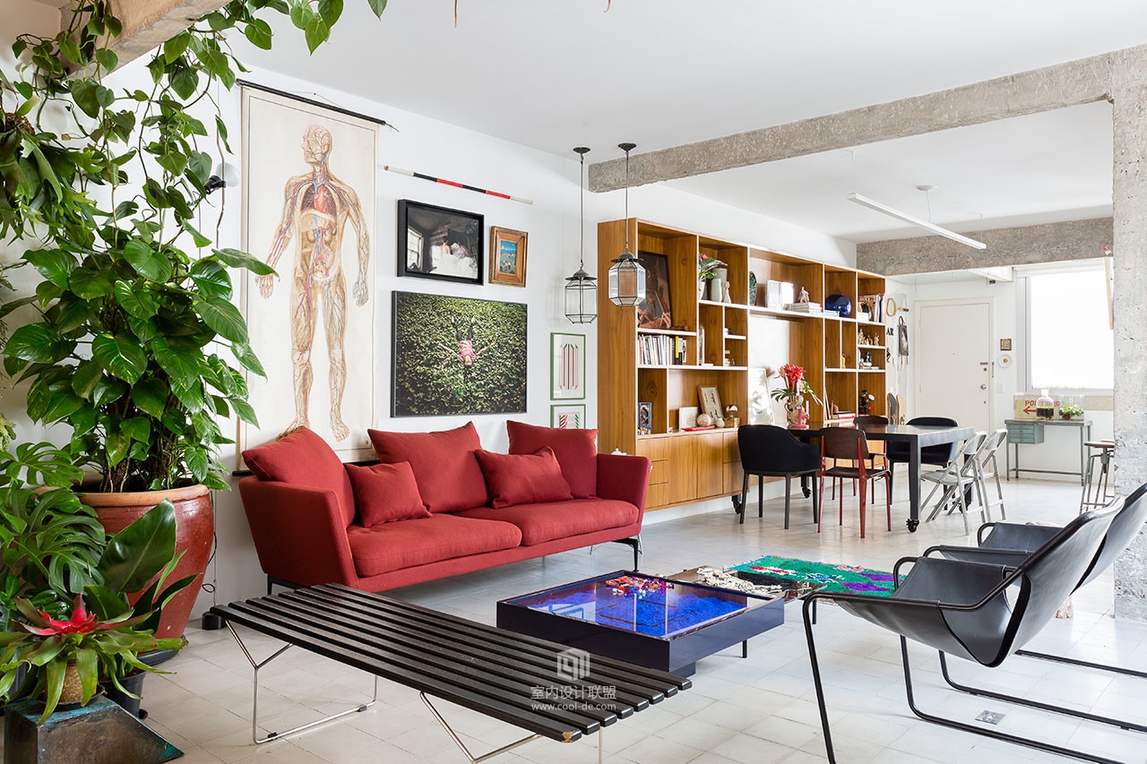 【自然主义 生生不息】巴西圣保罗100平米自然公寓室内设计-23