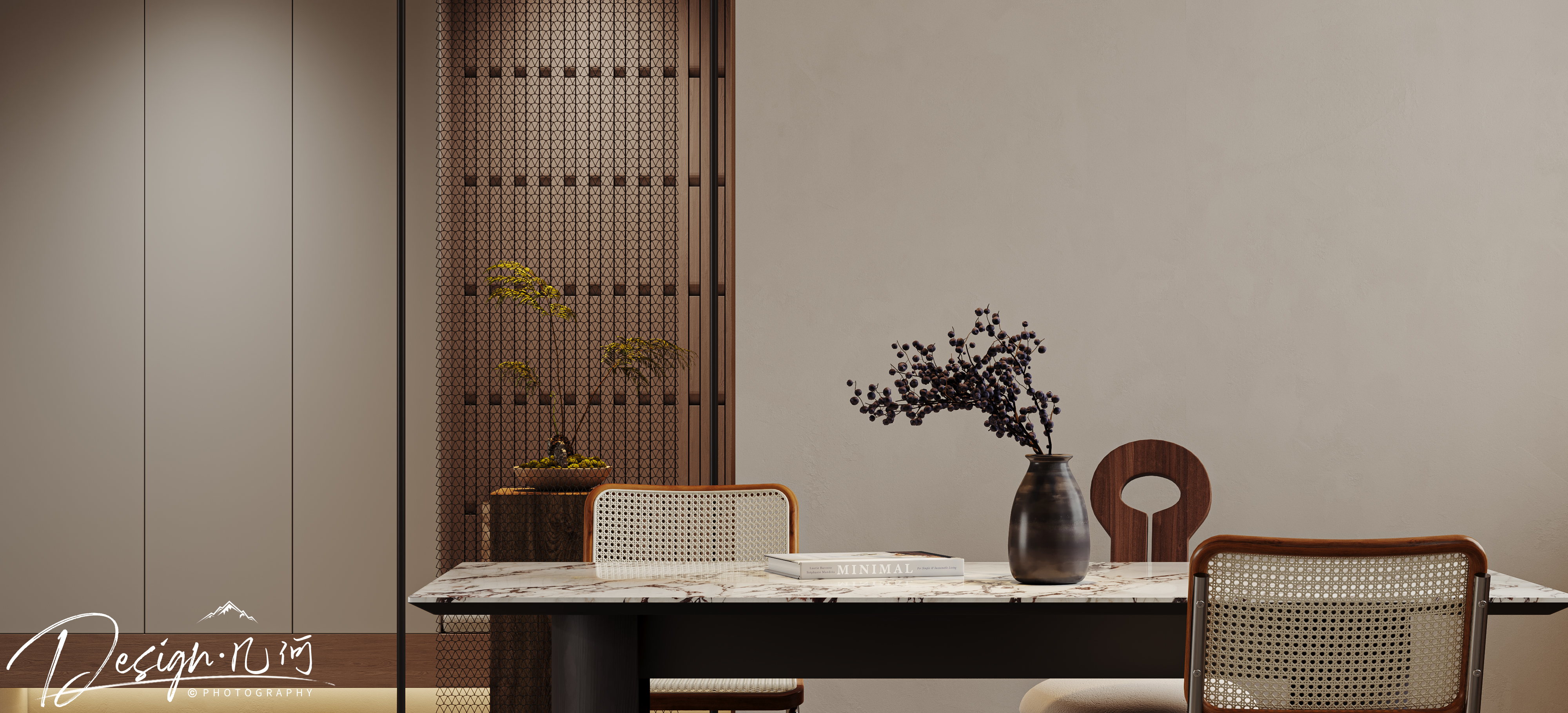 几何空间视觉表现 | 百悦府中古风客餐厅-20