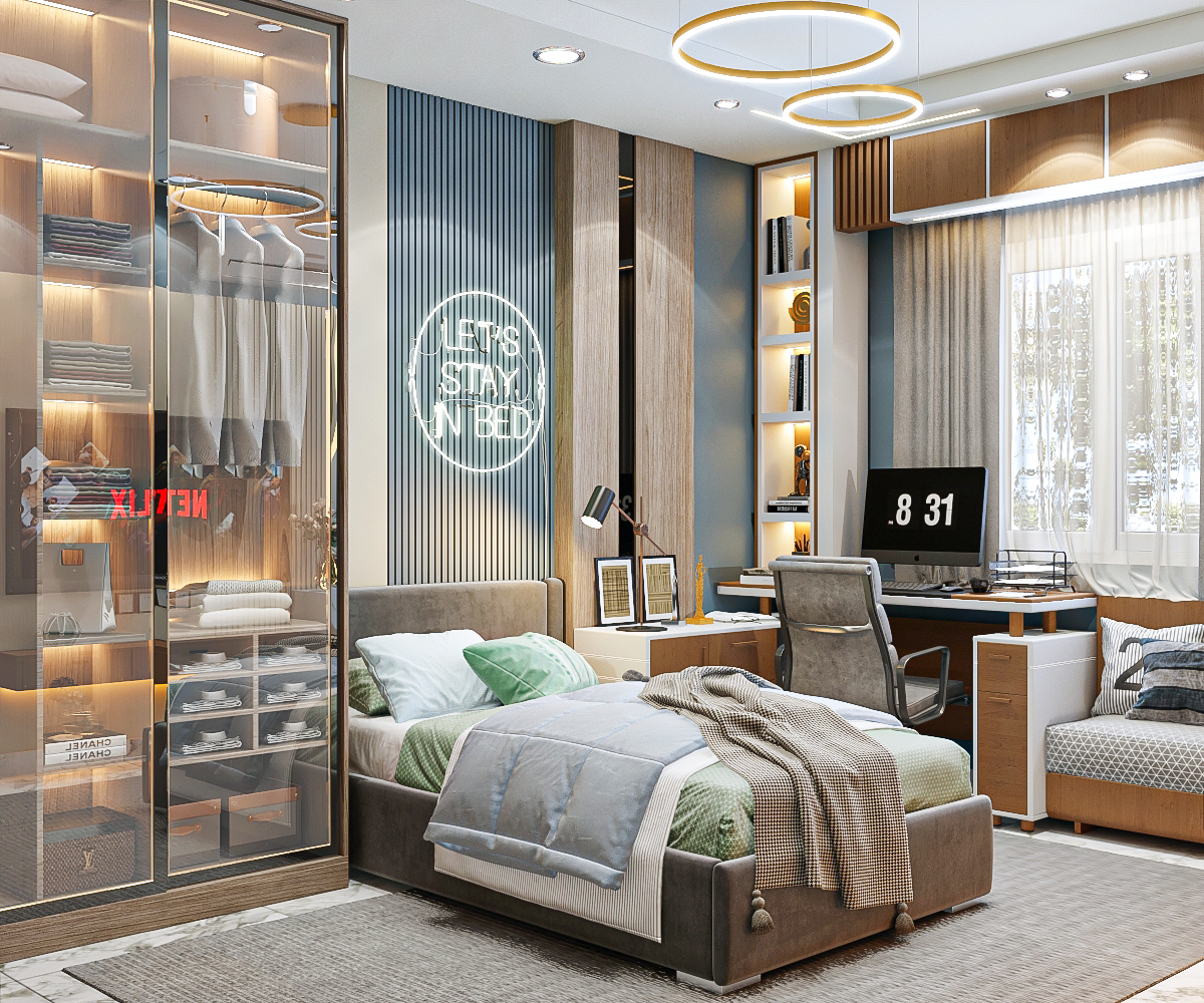 现代男孩房间丨ASMAA SAMIR-5