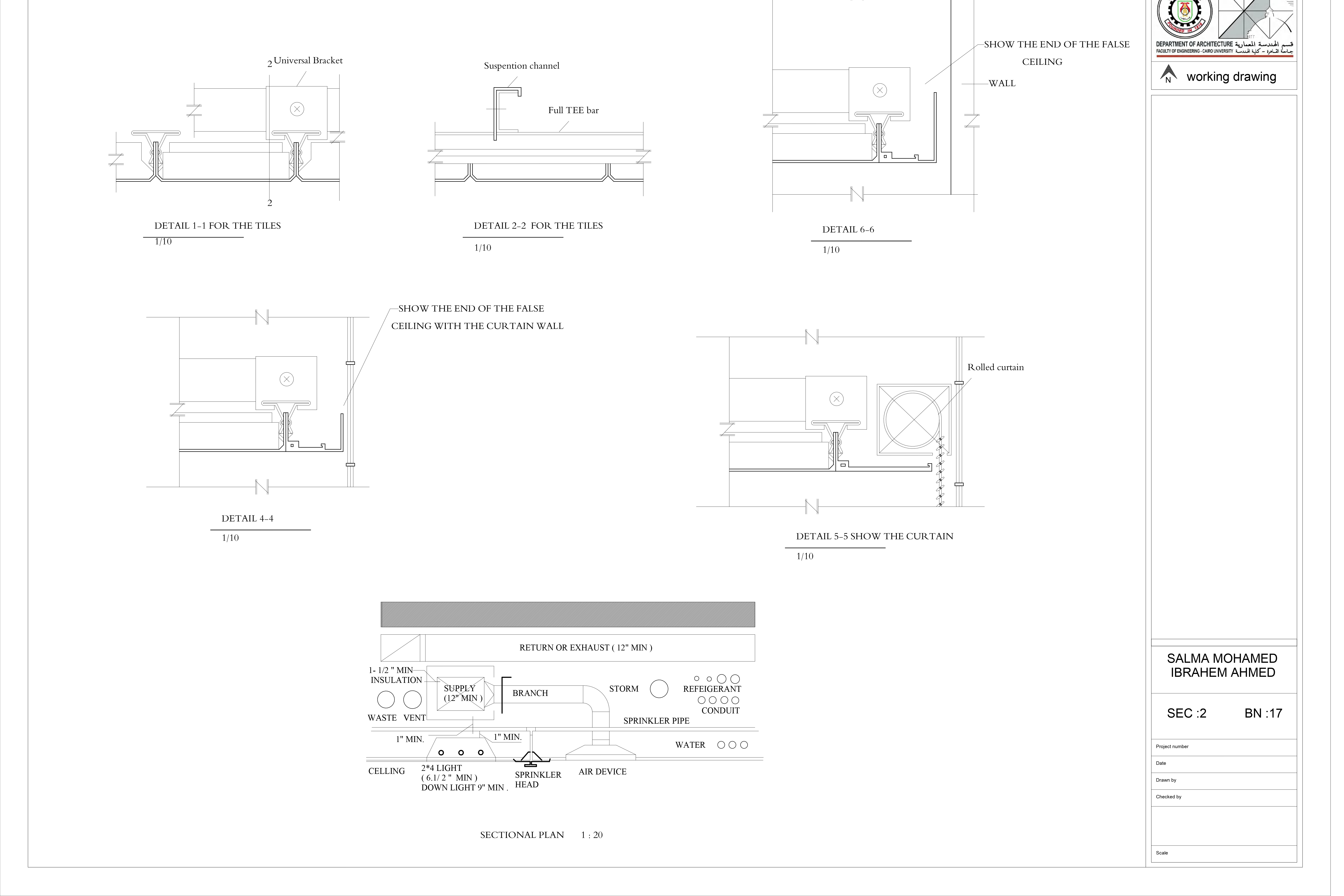 办公大楼工作图纸（三年级建筑）丨三年级建筑学 2021-15