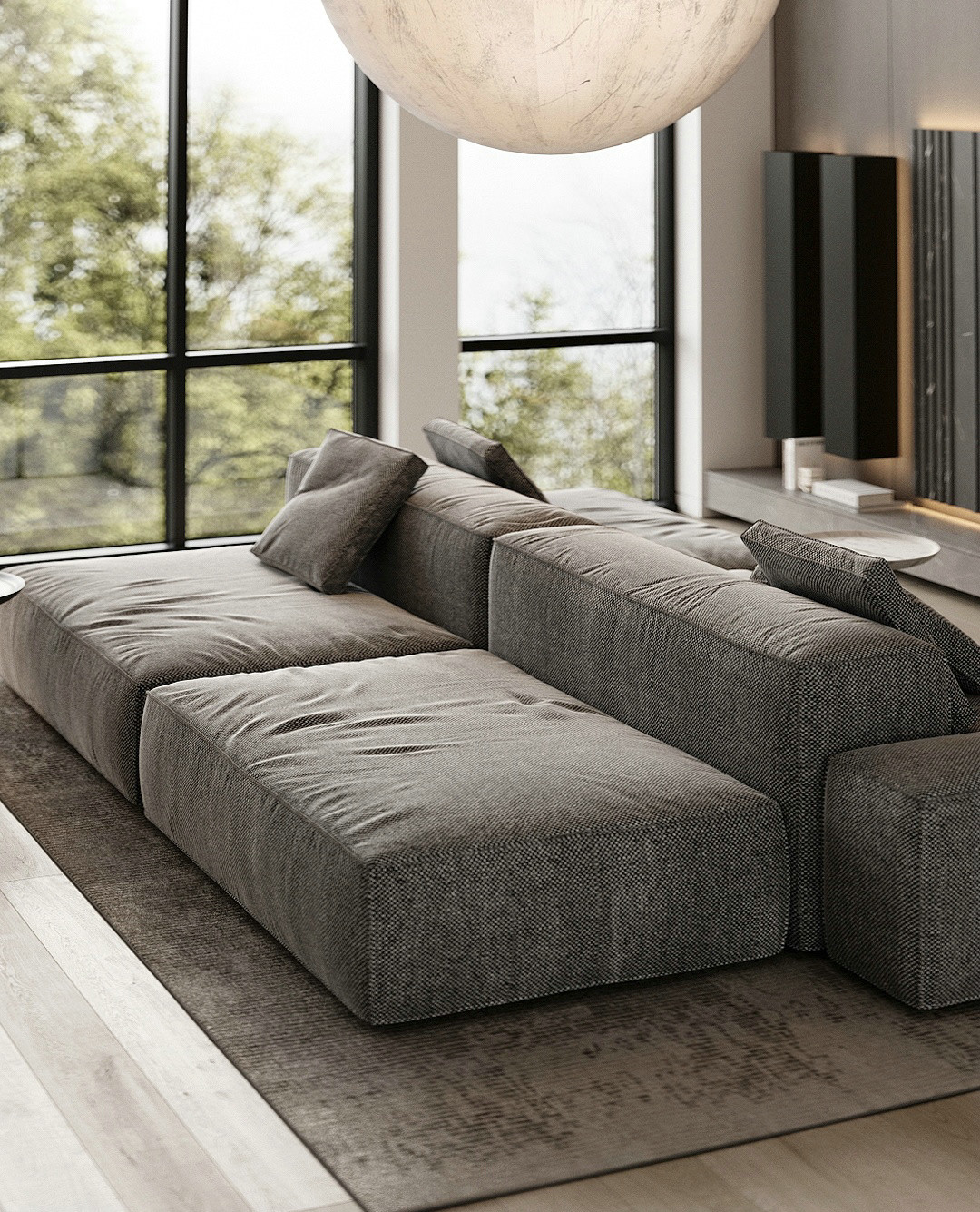 高级灰色系公寓设计-2