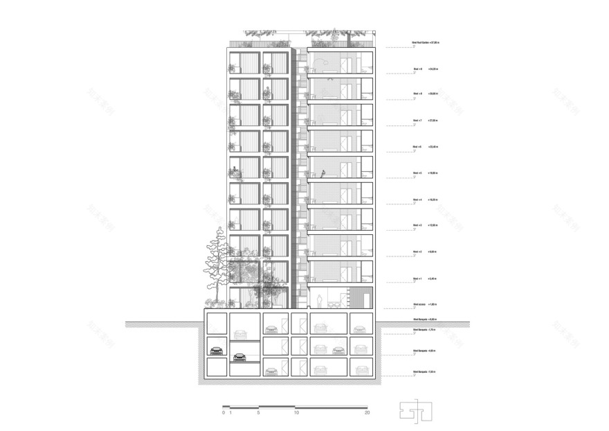 墨西哥城 BP 塔 · 开放,绿色,共享的生活空间-55
