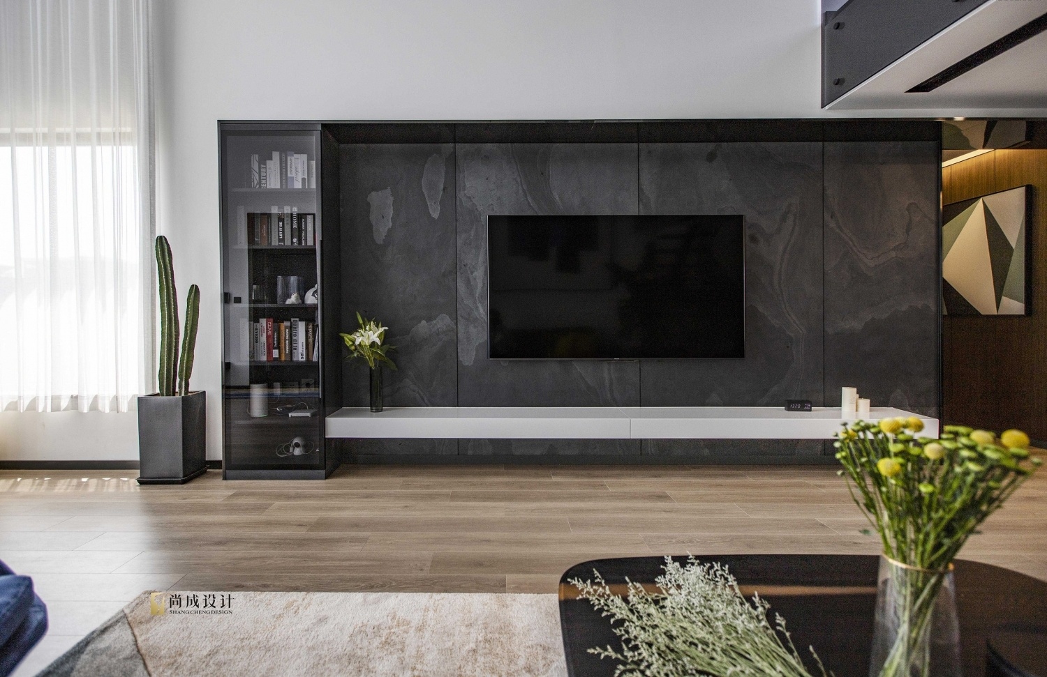 尚成设计 | 260㎡空中别墅的极致生活美学-19