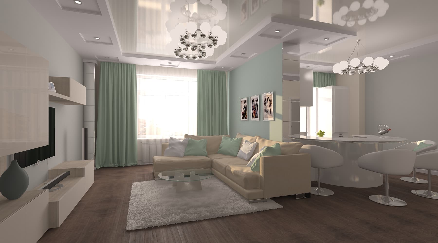 90平米Tiffany&Co风格公寓设计项目丨俄罗斯新西伯利亚丨BRERA gruppo-13