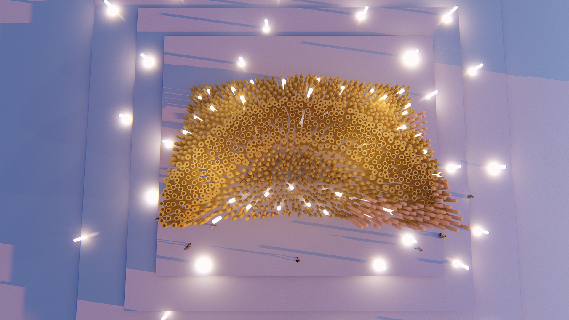 Parametric Shade Musical Bamboo Pavilion-14