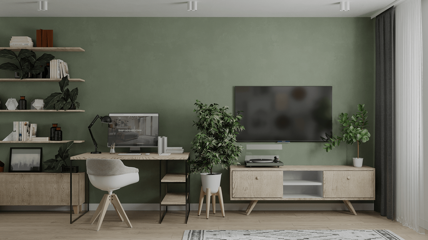 清新的小公寓，完美效果展现                     -1