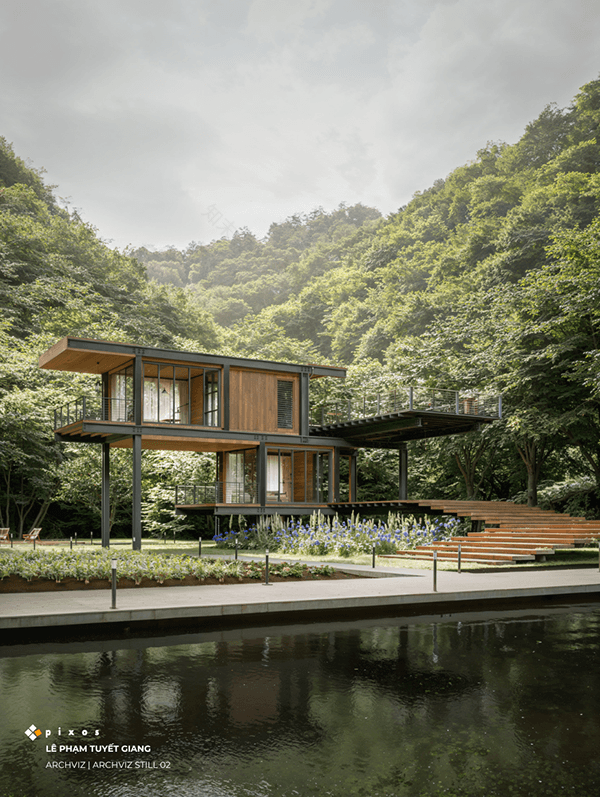 Archviz Still Course 02学生作品丨4pixos Academy-5
