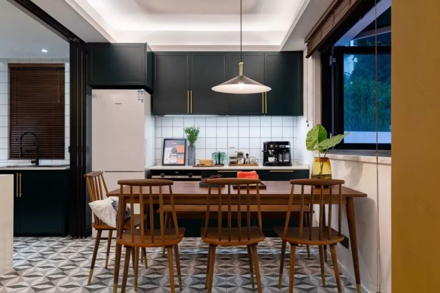 深圳福田 110 平五口之家改造 | 咖啡吧搬回家,三代同堂不拥挤-74