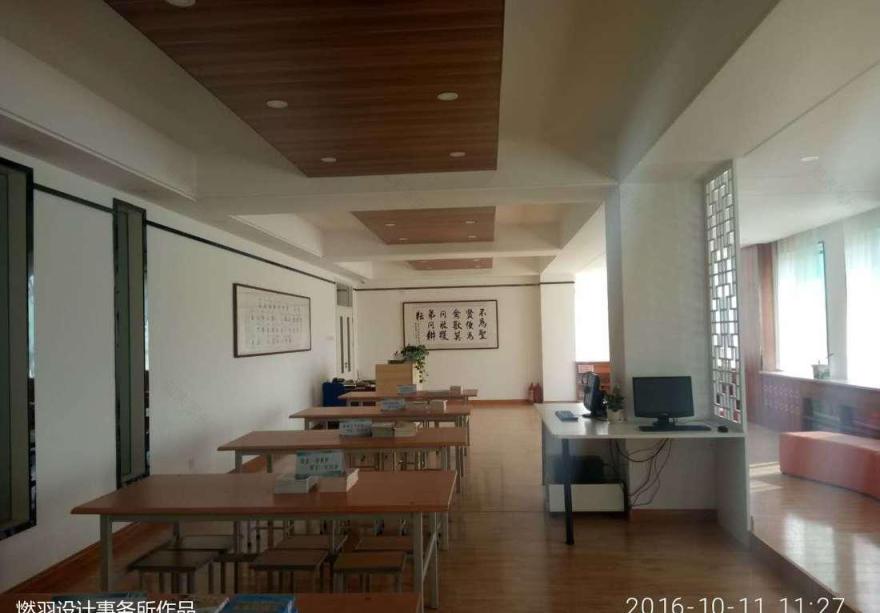 融合传统与现代的晋源区实验小学阅览室设计-5