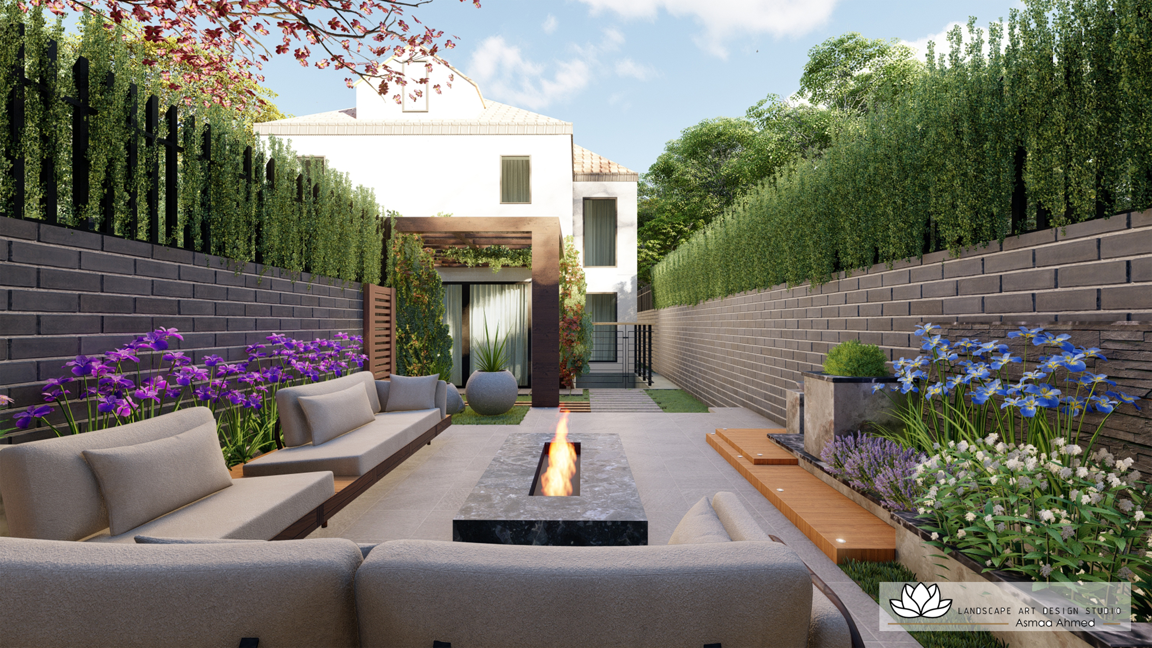 Landscape Design For Backyard & Front Yard In England-7