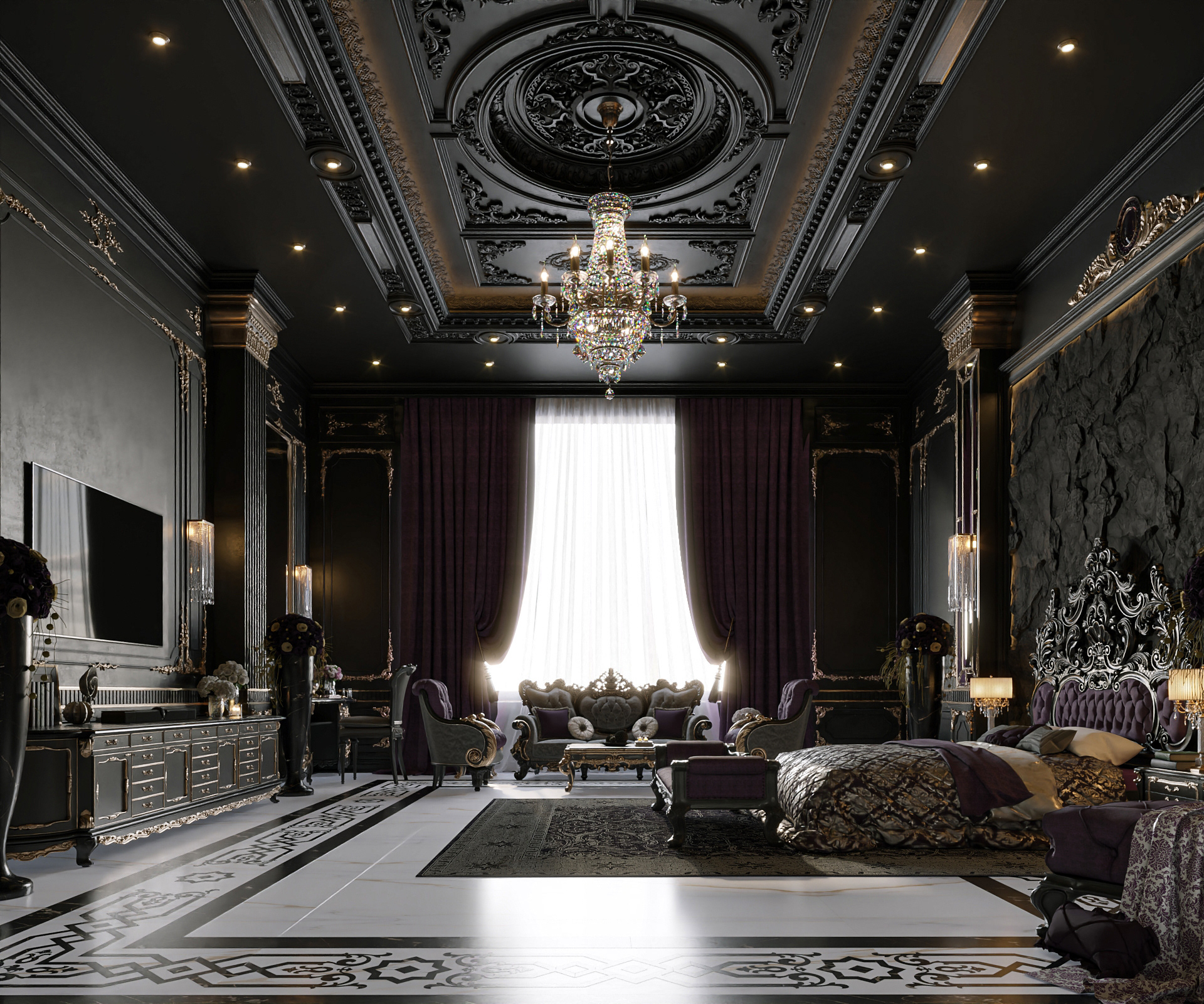 DARK GOTHIC BEDROOM DESIGN-3