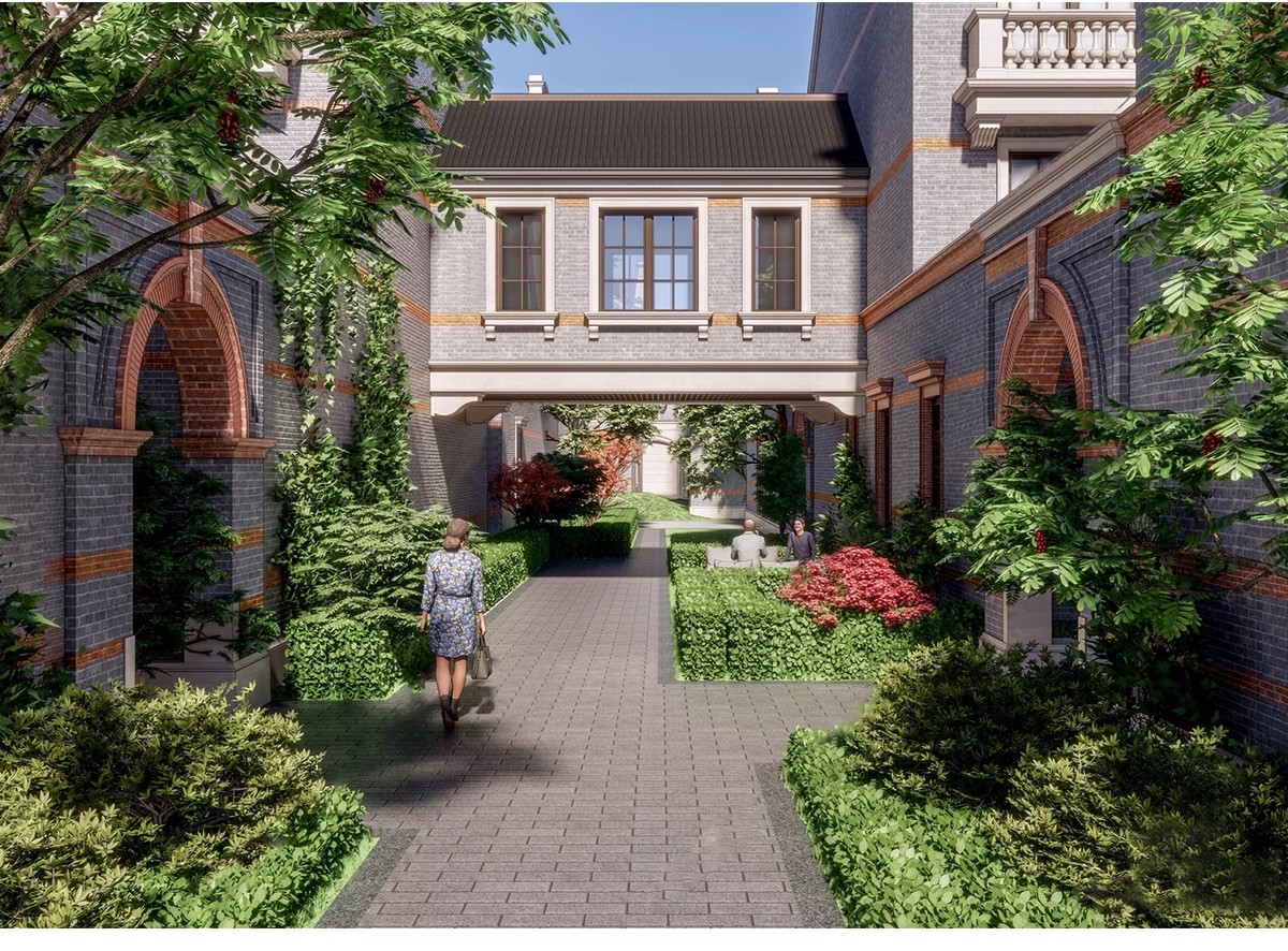 上海里弄石库门文保别墅SU模型-6