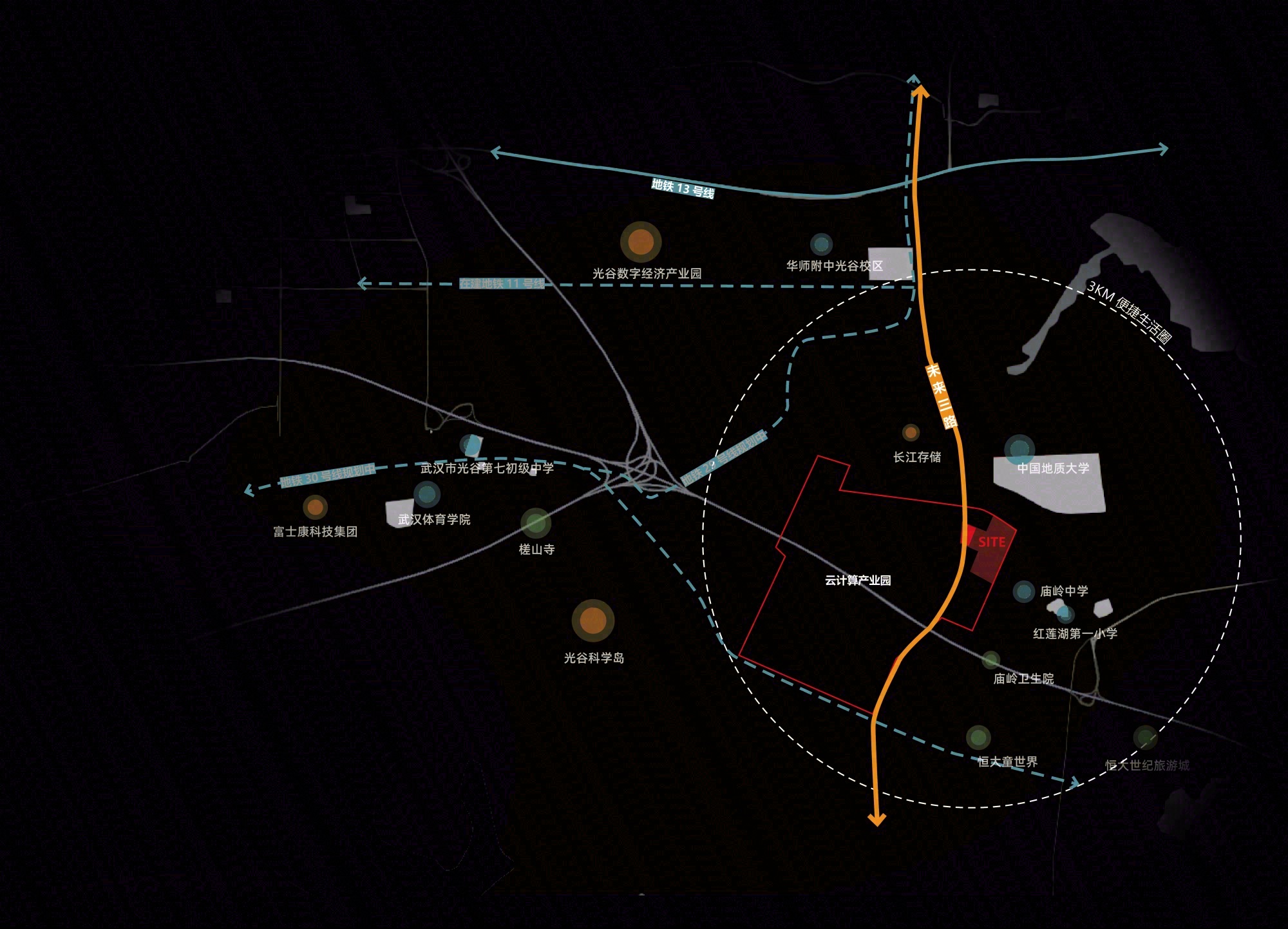 ” 明日 ” 之境,预见生活的超限感知—武汉联投未来荟 丨中国武汉丨环球地景设计-4
