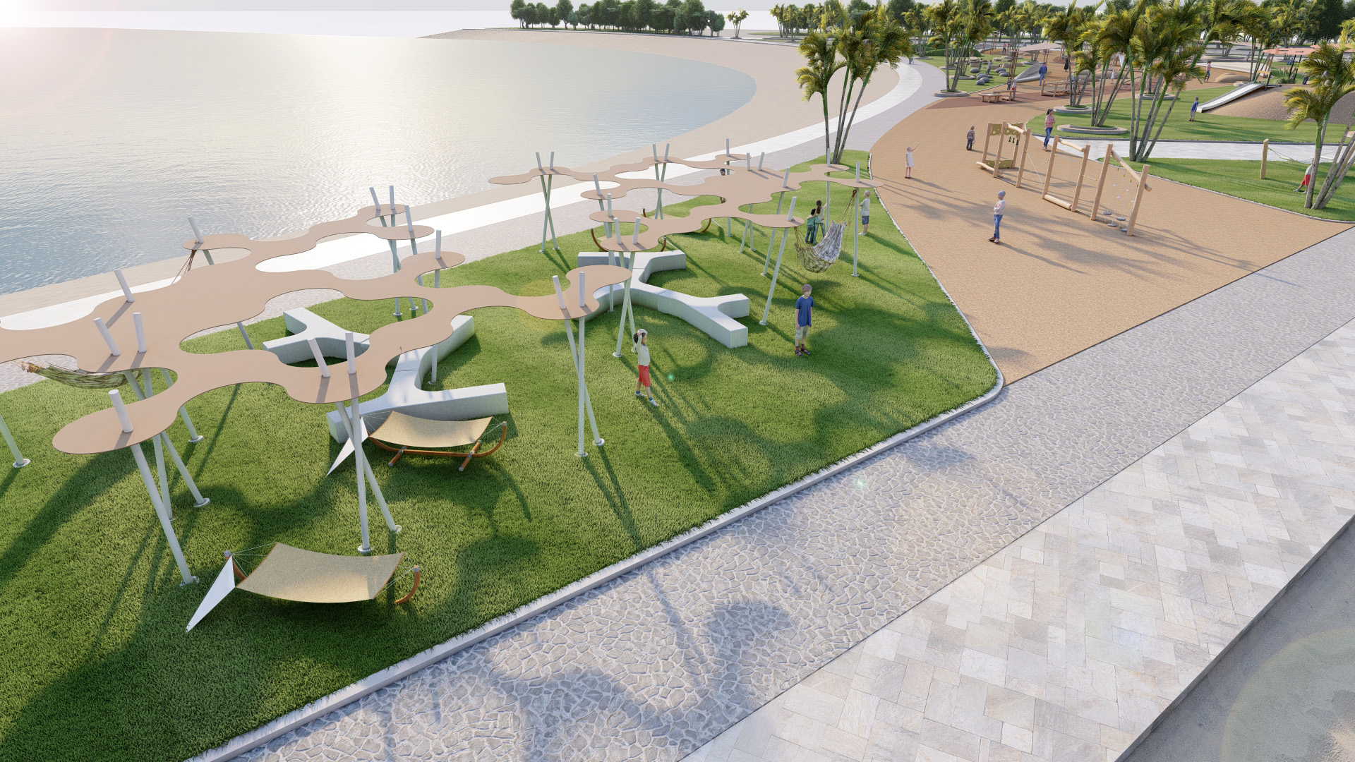 Kuwait - Linear Park concept landscape-13