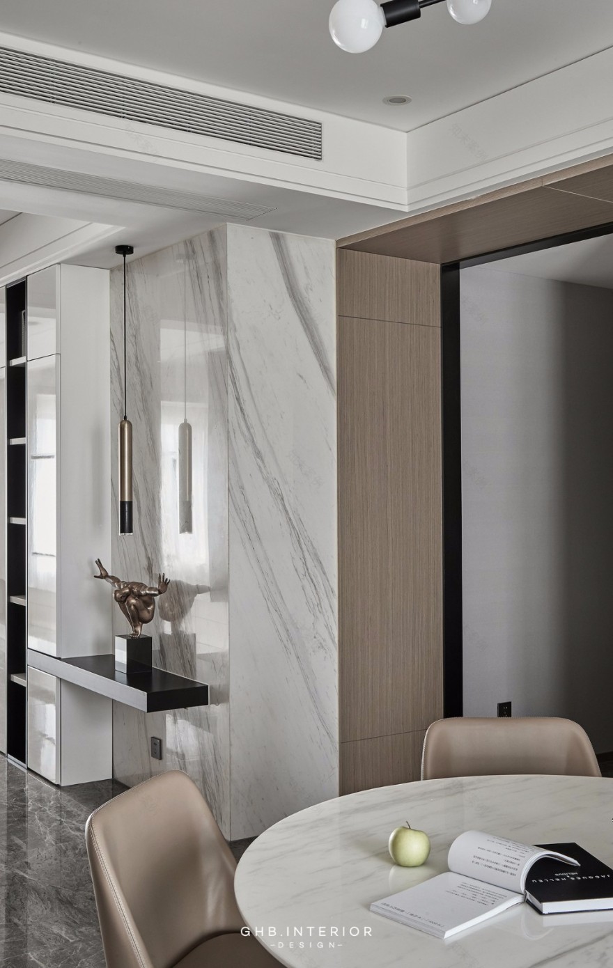 无锡五矿黄山湖壹号住宅 | GHB 空间设计打造静谧优雅空间-22