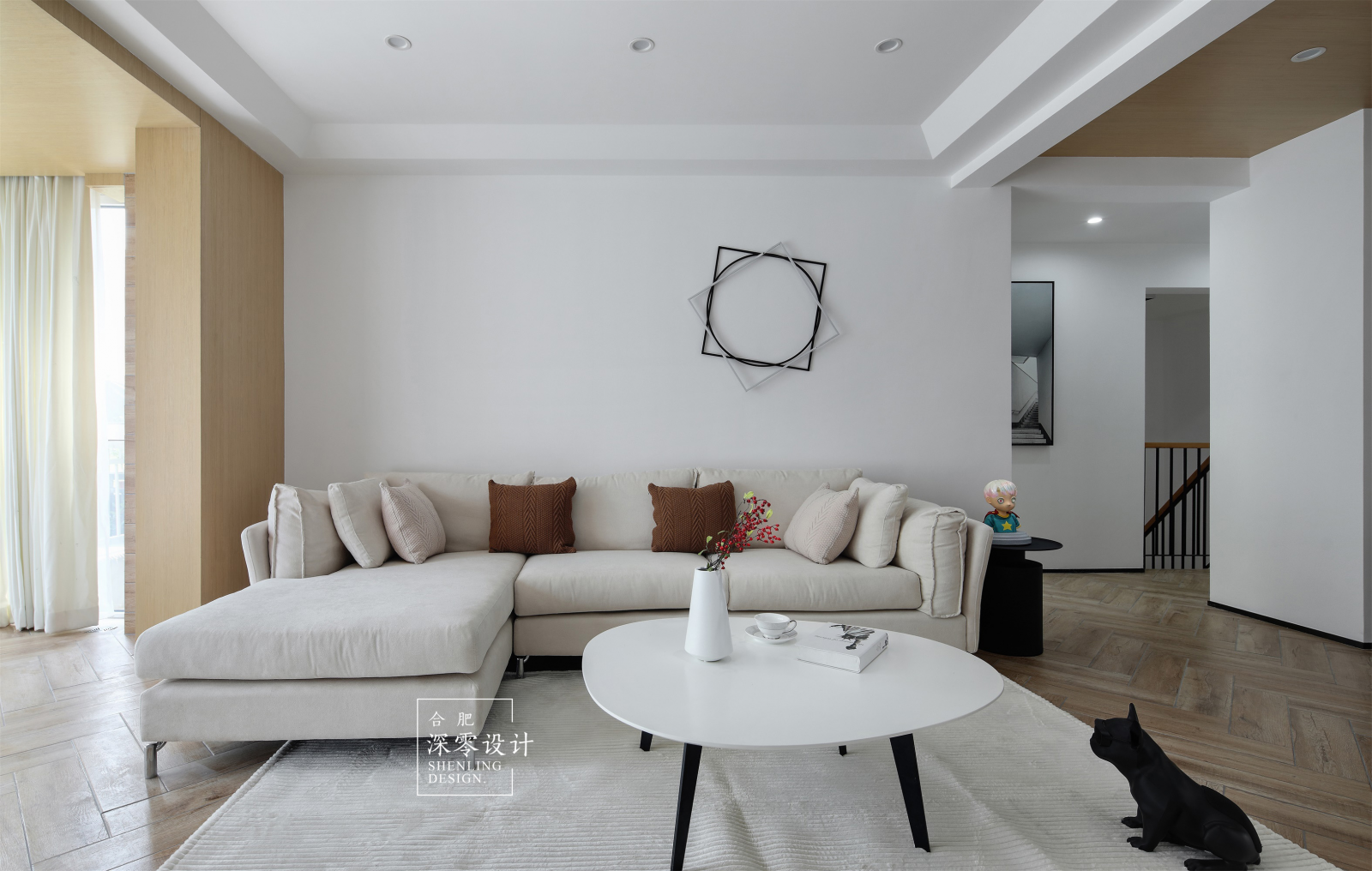 140㎡三室两厅，至精至简、空间感爆棚  深零设计-9