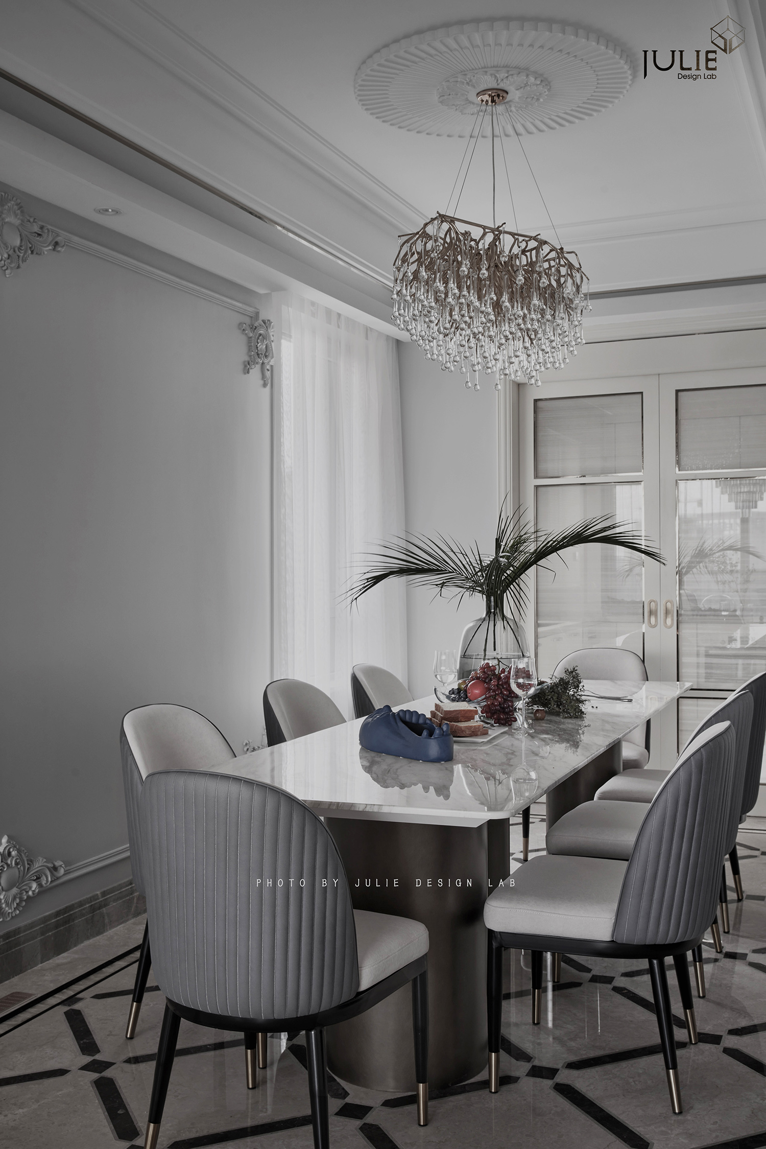 法式轻奢浪漫住宅设计丨中国杭州丨JULIE 软装设计-26