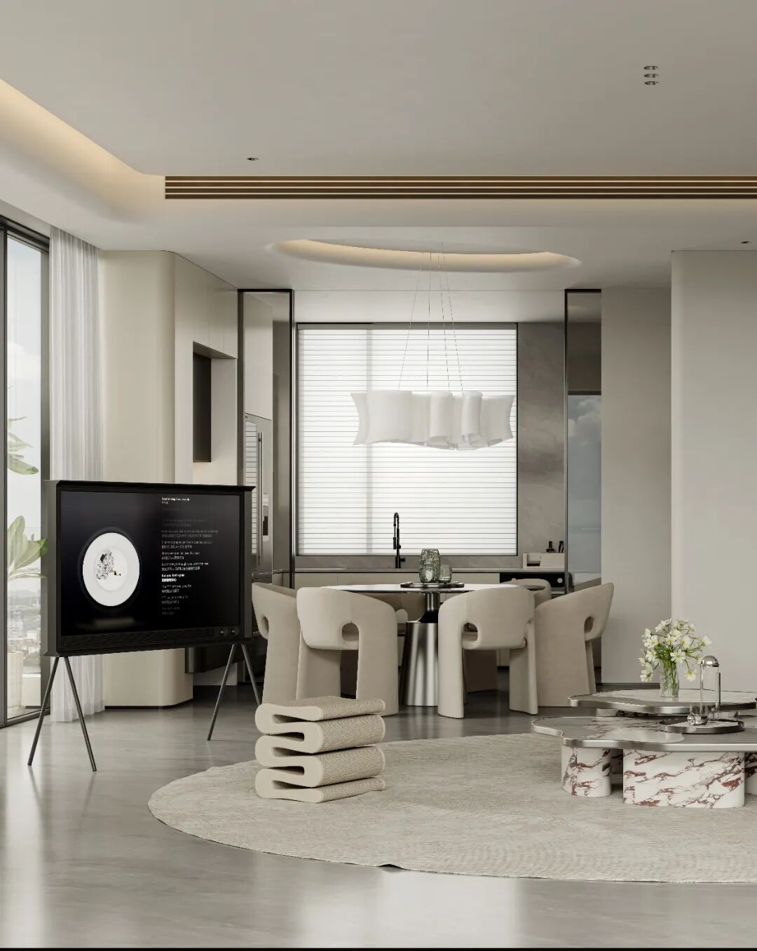 揽月台299㎡中叠现代简约设计-32