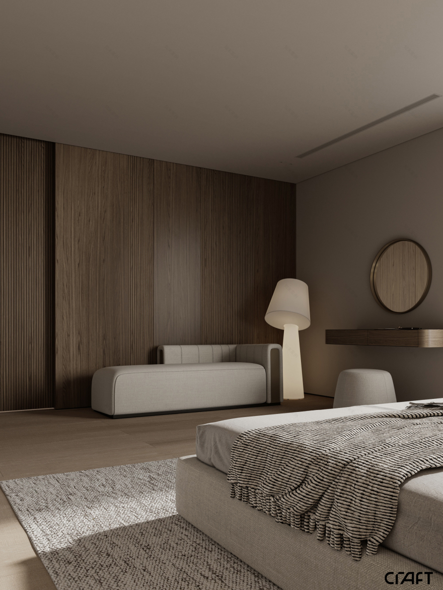 主卧室设计丨沙特阿拉伯利雅得-9