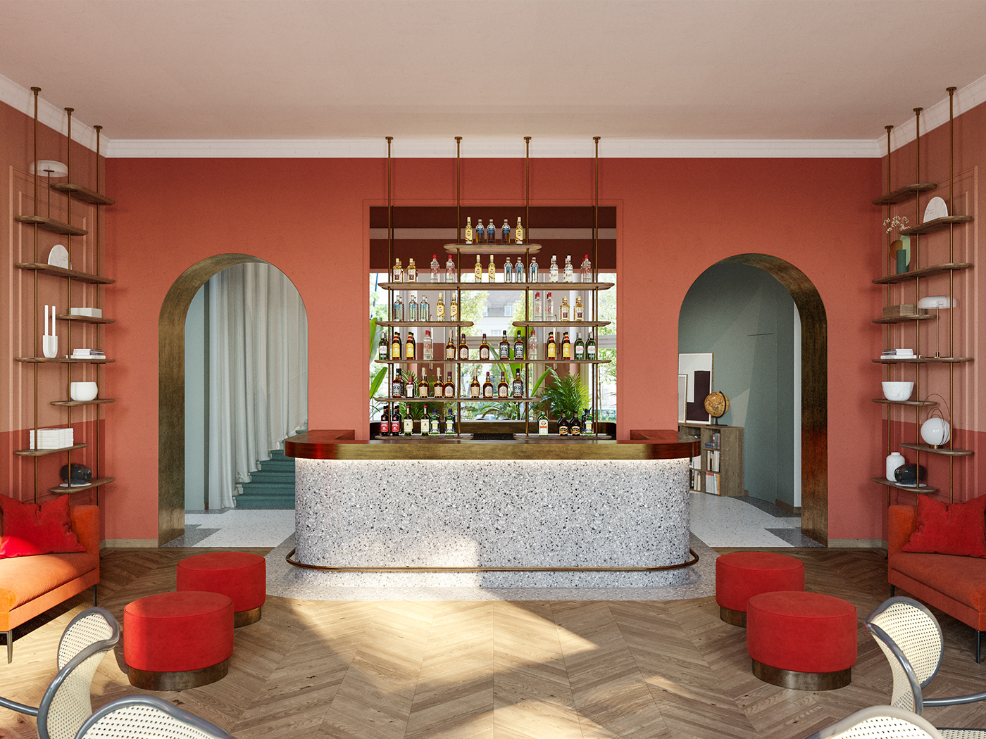 布达佩斯酒店设计展现现代与古典交融之美-7