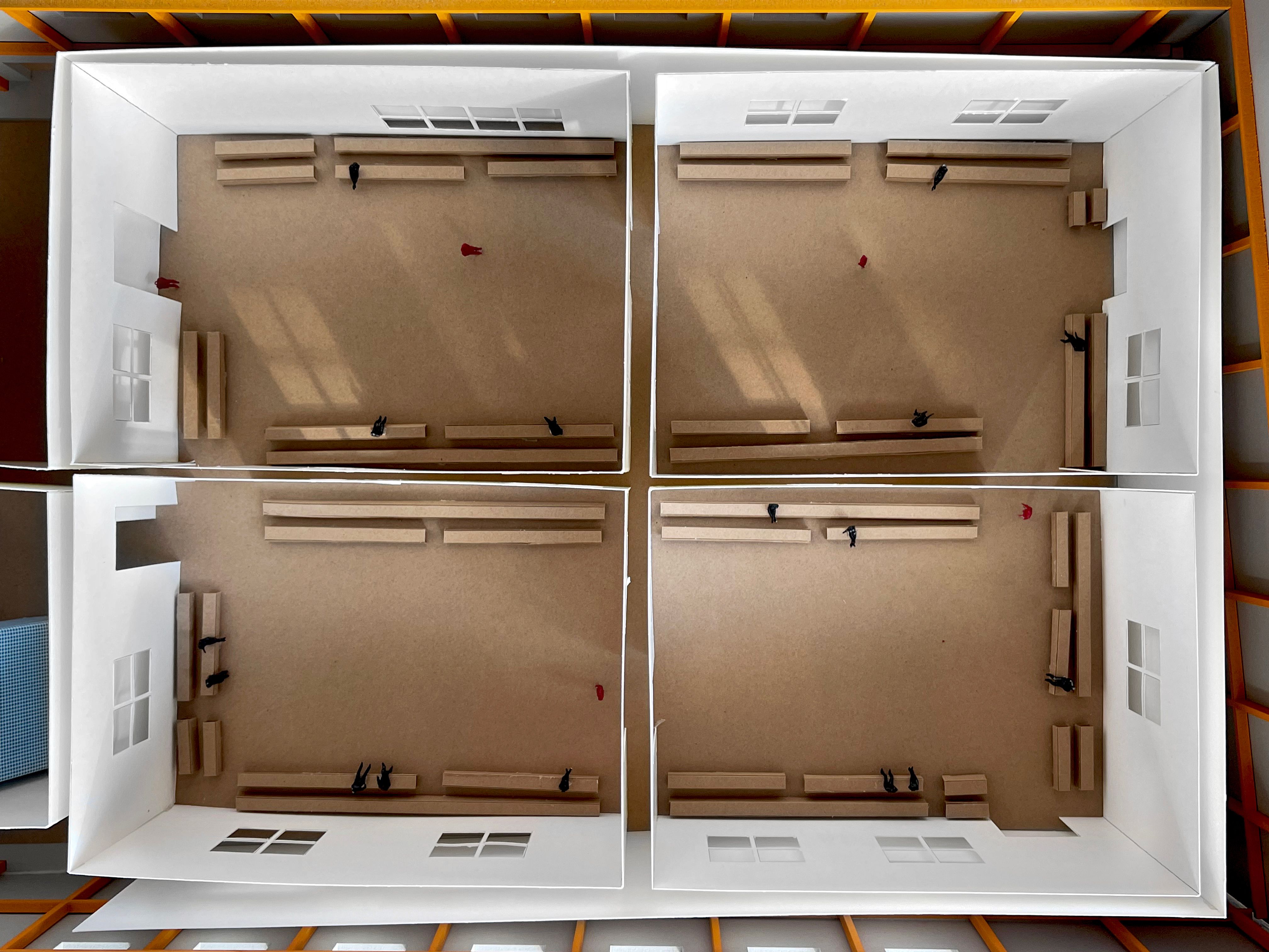 2023 春夏米兰 Prada 秀场 · 抽象纸屋空间-15