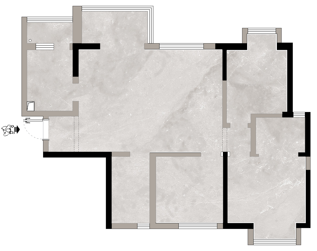 佳园实景|甜栗|花样年美岸X110㎡中古风，旧房逆袭，LDK设计让空间通透感翻倍！-21