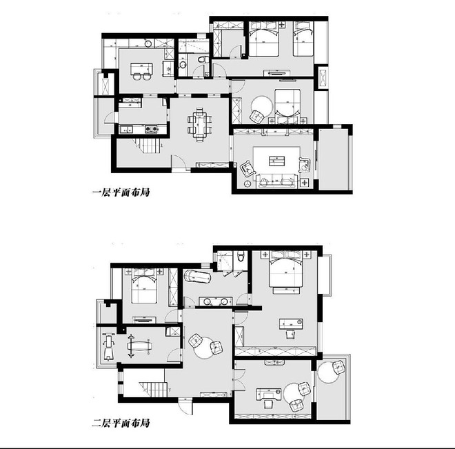 120万元复式230平米装修案例-13
