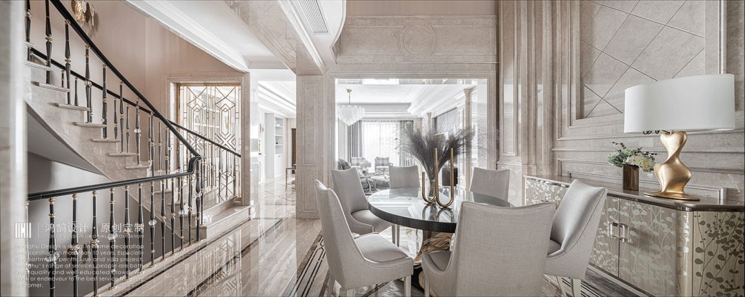 468㎡美式轻奢别墅,生活与艺术的完美融合-29