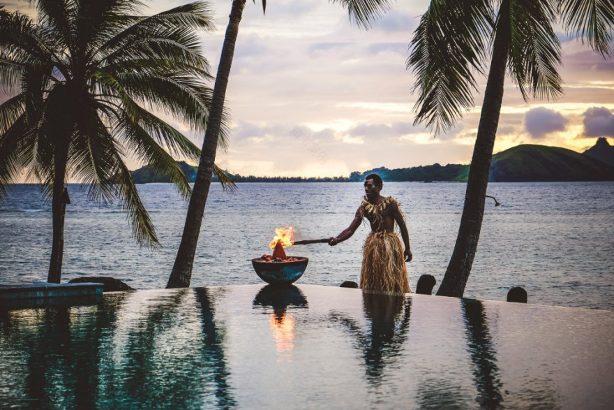 斐济五星级豪华度假酒店,现代斐济风格的海滨别墅-65