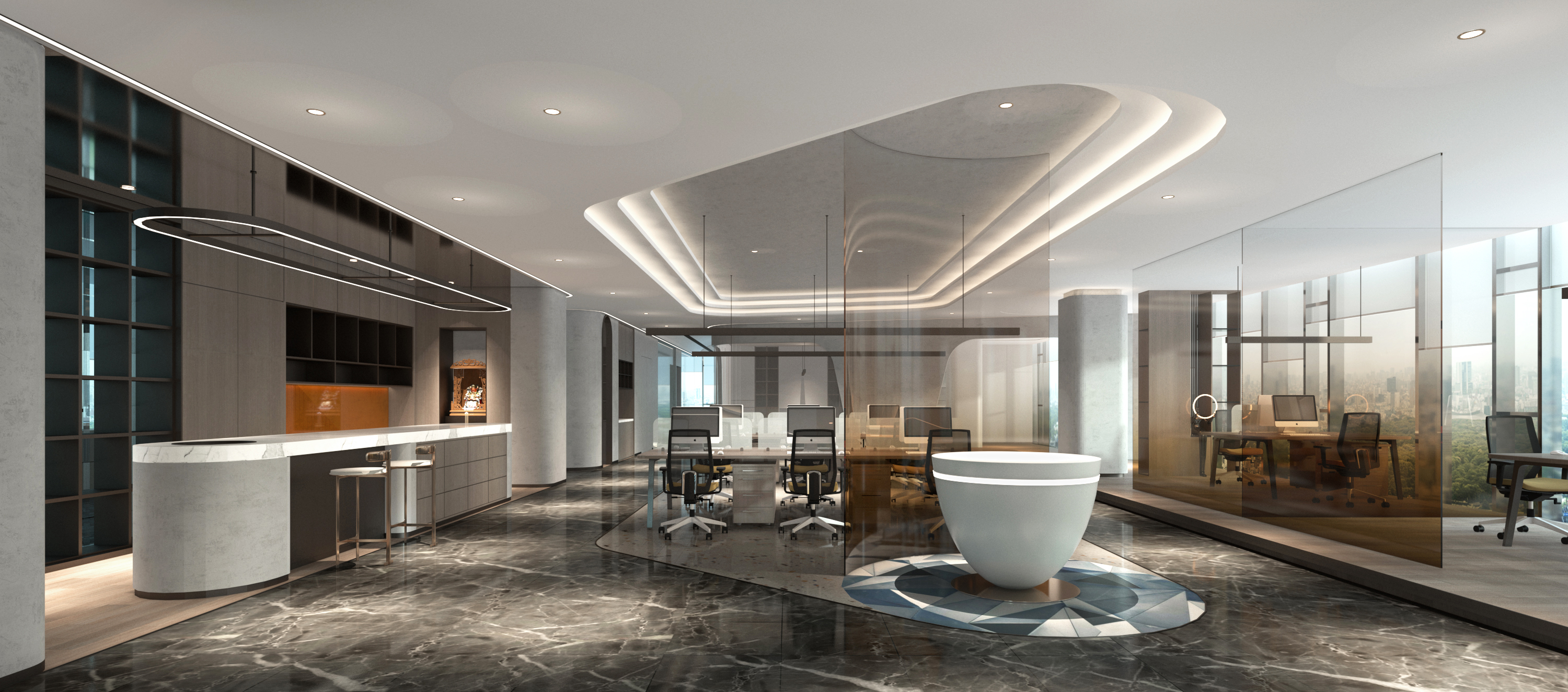 鹏宸投资总部办公室装修工程项目丨中国衡阳丨UTO 创意集团-2