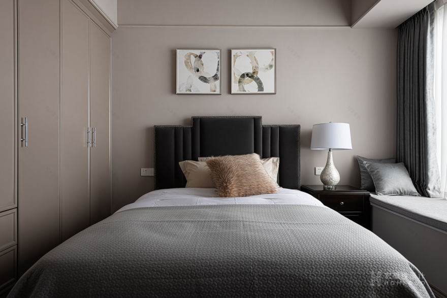 法式轻奢风格四室两厅设计丨中国成都丨成都宏福樘设计-61