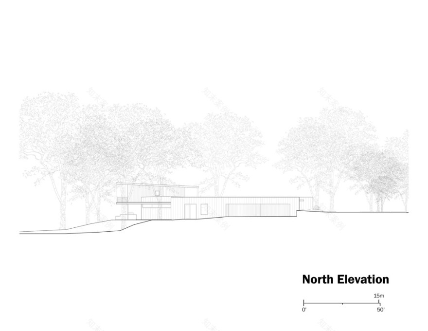 耐候钢湖边别墅设计丨戈者设计-24