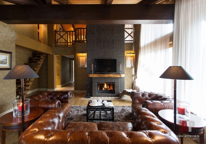 Красной Поляне的两层复式公寓设计丨俄罗斯克拉斯诺亚尔斯克丨Зубенко Юрий,Щербакова Ольга-9