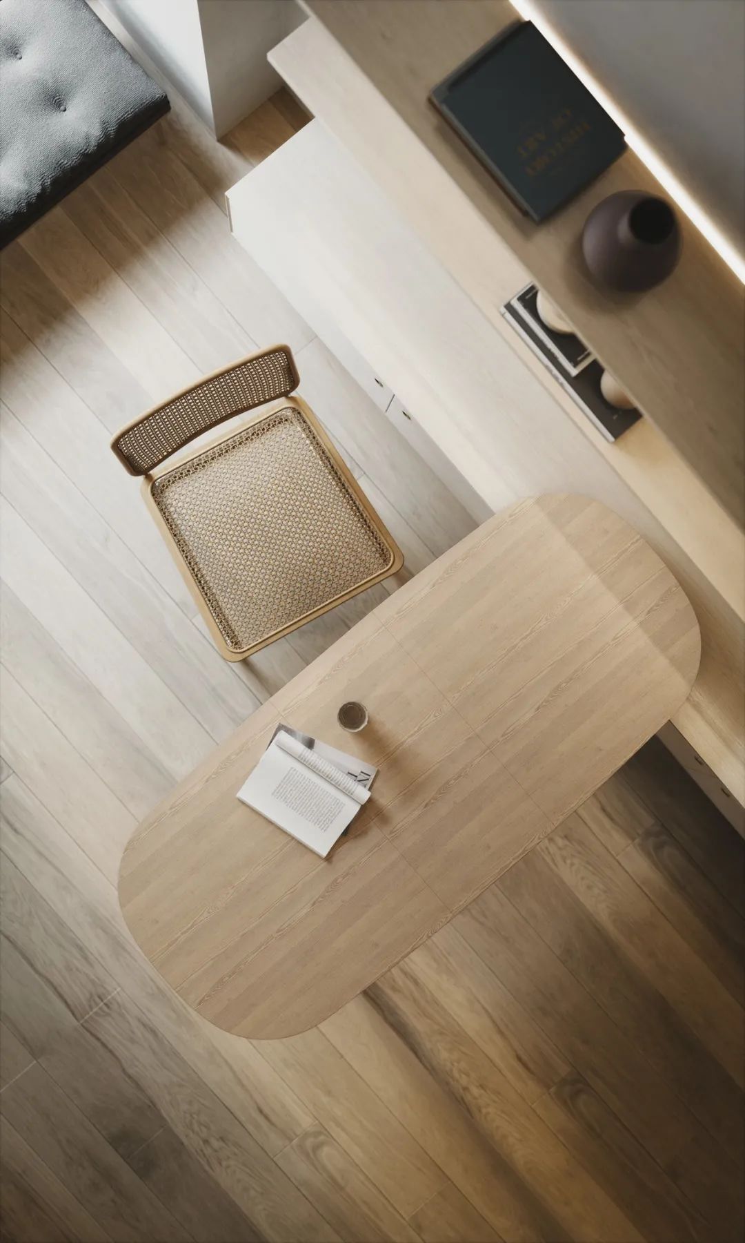 单身女性 46 平公寓,通透流畅的简约空间-7