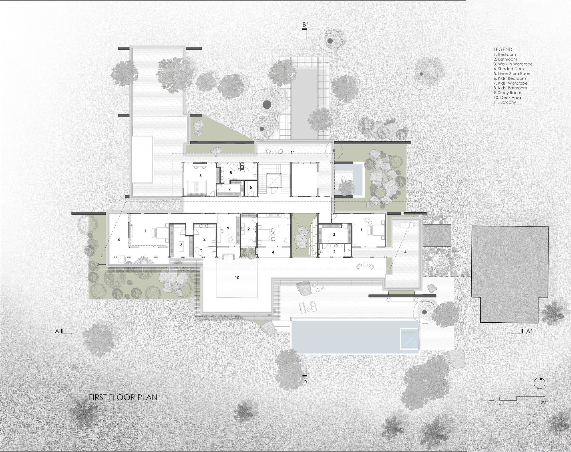 湖滨别墅丨印度丨SPASM Design Architects-42