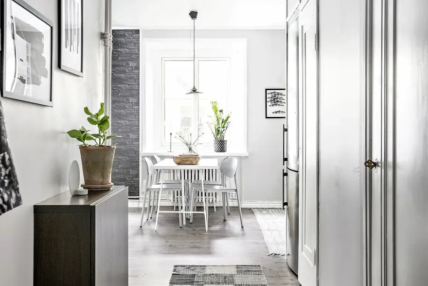 白色玻璃隔墙,打造清新时尚家居空间-11