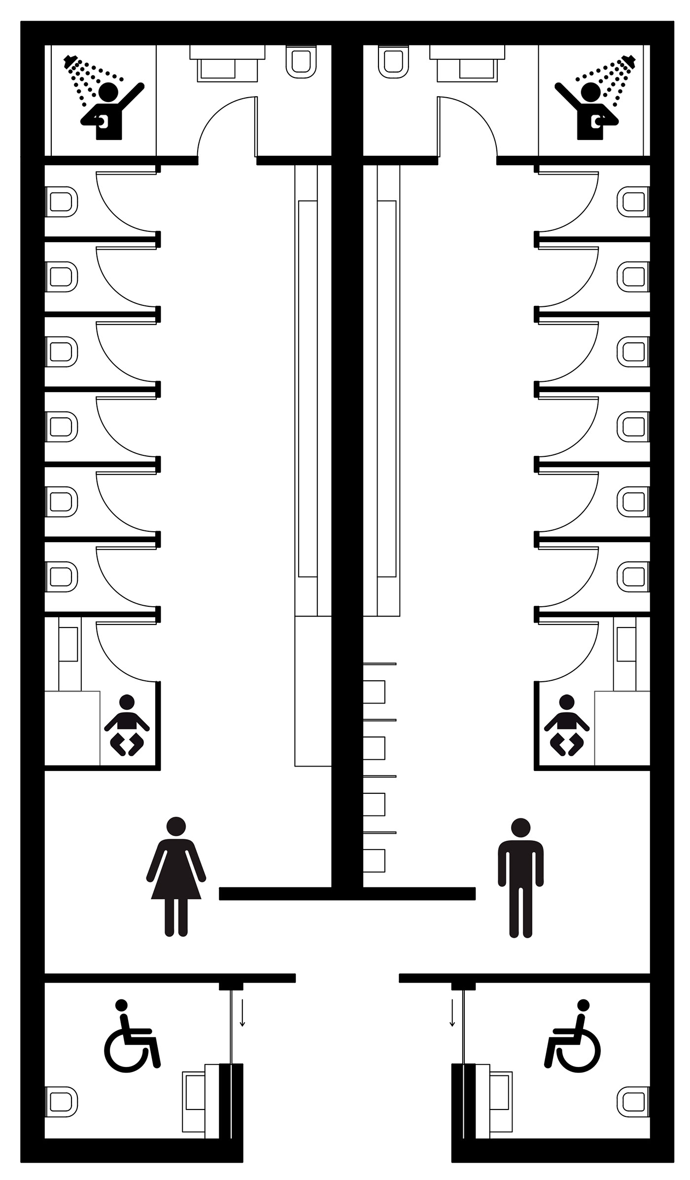 温馨独特的公共卫生间设计-9