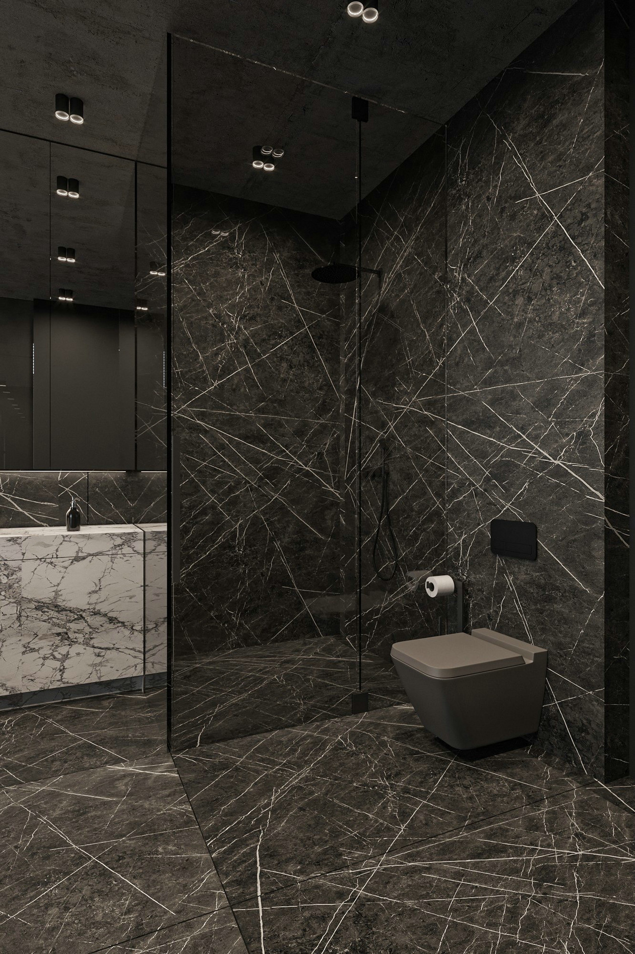 340㎡高级灰别墅设计-23