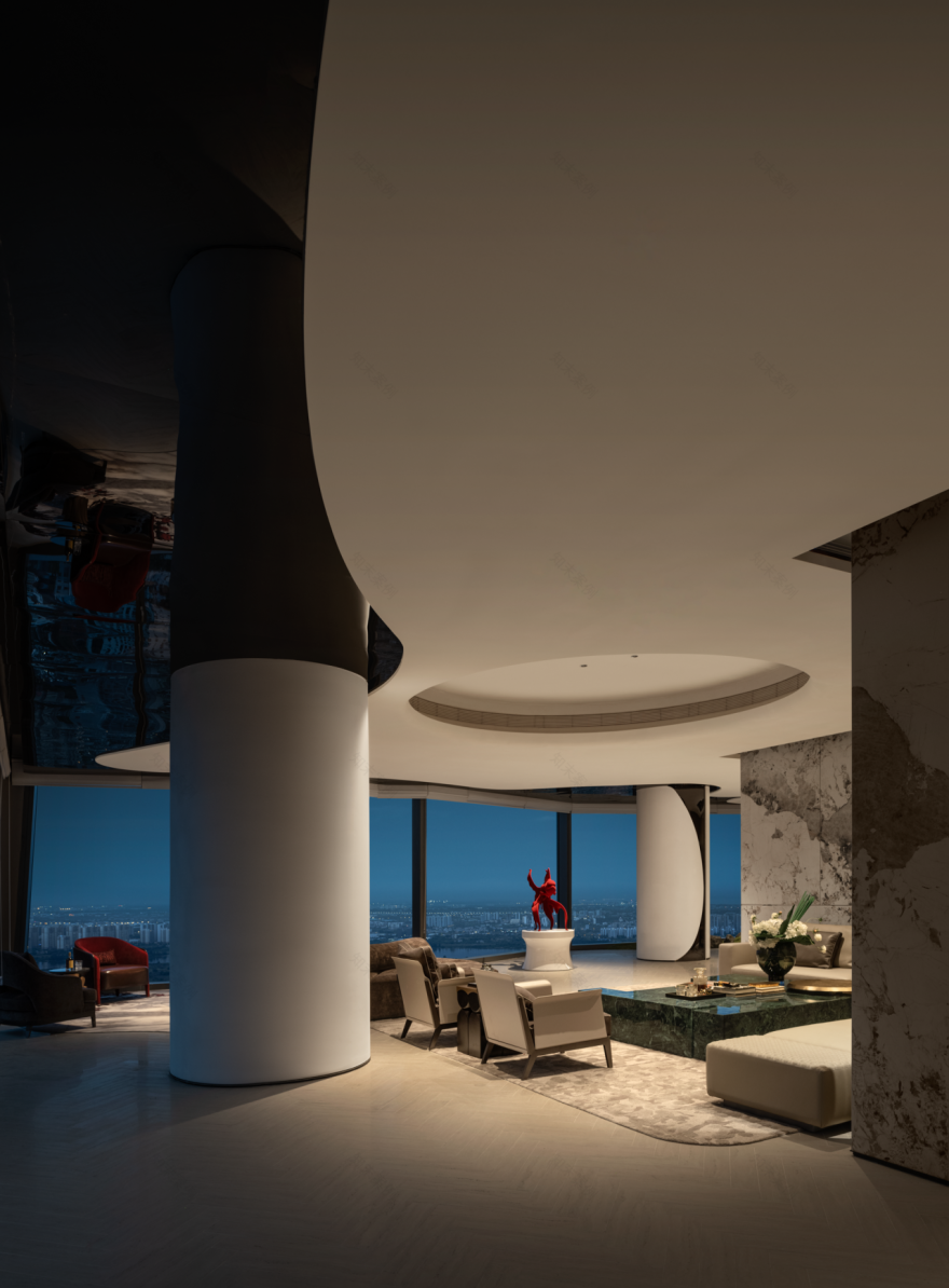 海口中交国际中心云端会客厅丨中国海口丨CAC京典设计-11