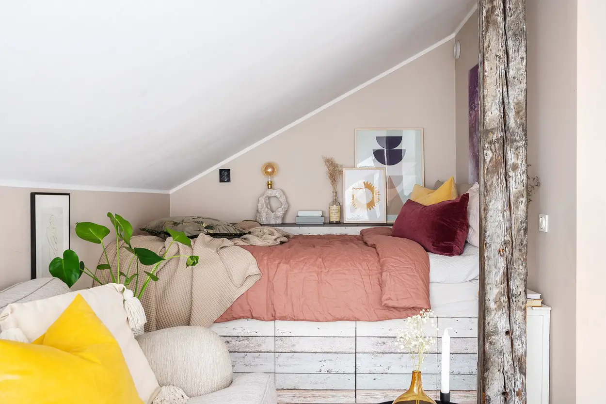 20m²瑞典小户型工作室，空间利用与装饰的完美结合-1