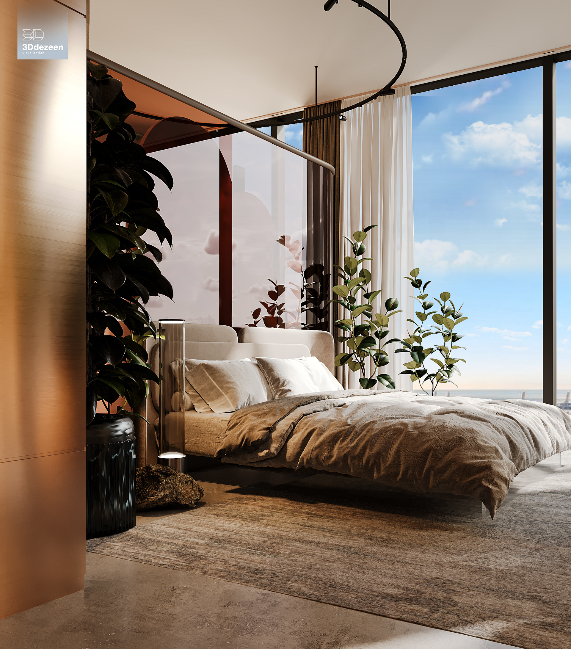 Miami Apartment 室内设计可视化丨美国-26