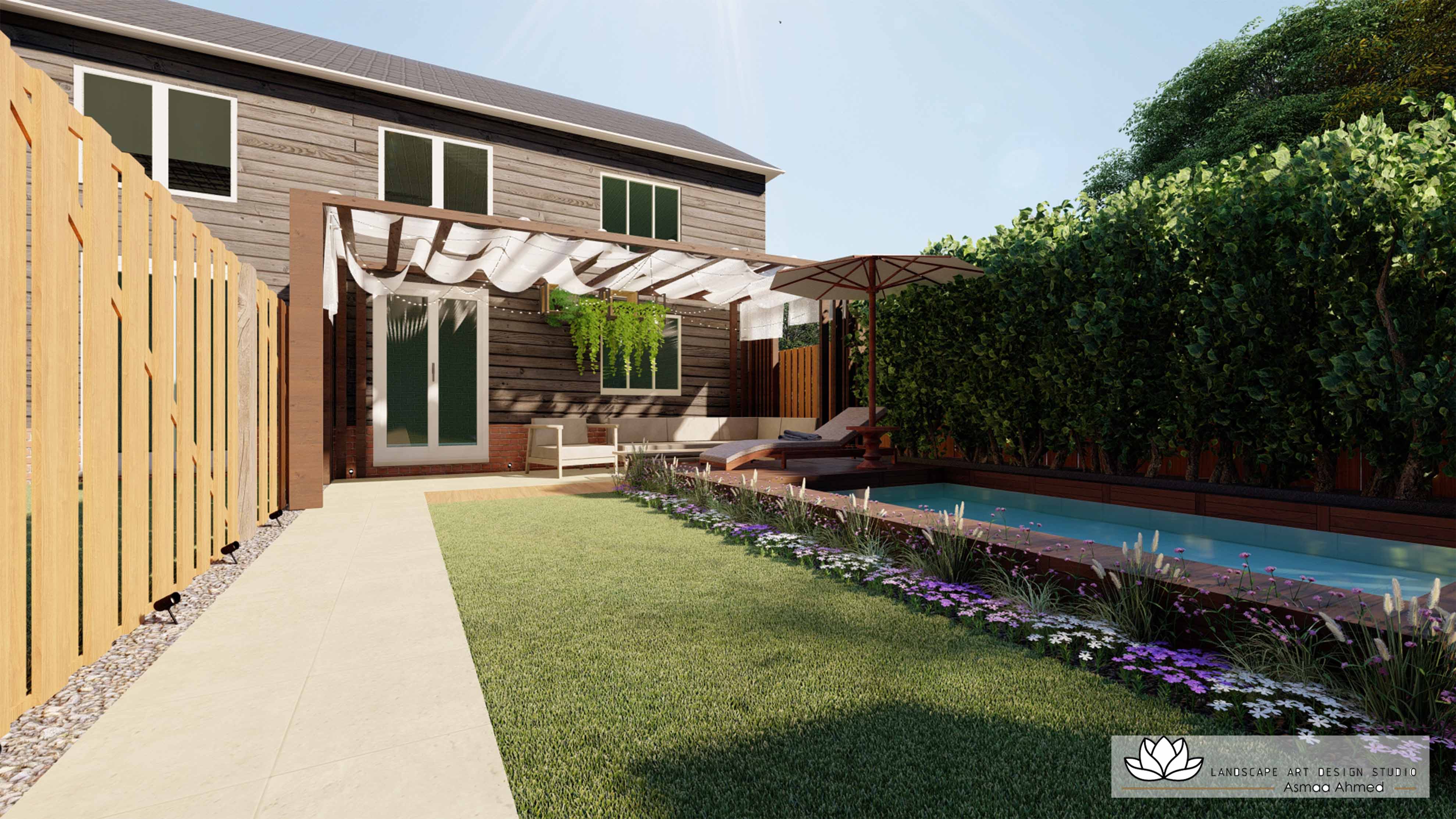 Backyard Landscape Design In Oxford, England-3